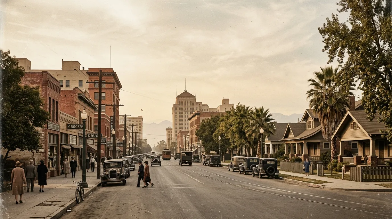 Historic Fresno streetscape representing the city’s evolving history