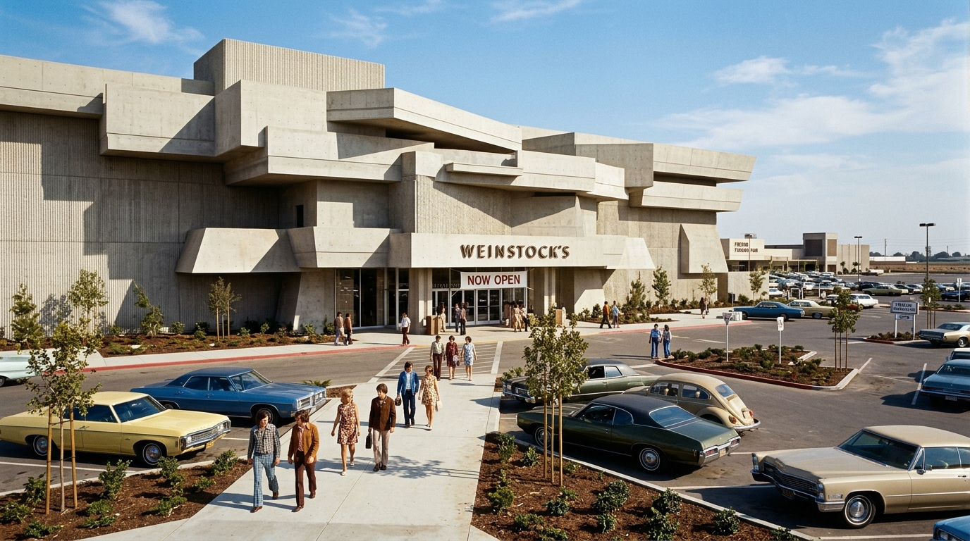 Weinstock’s at Fresno Fashion Fair Mall shortly after opening in 1970