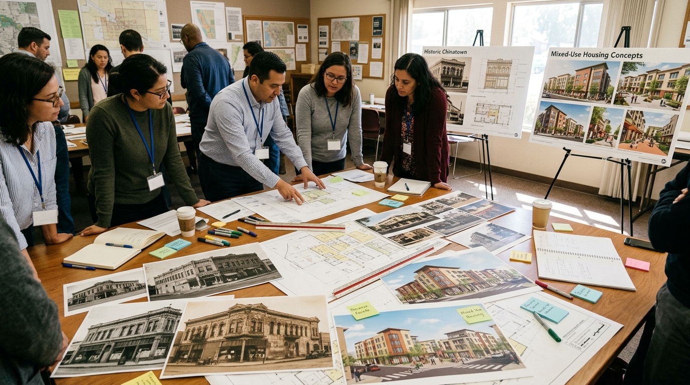Historic preservation and affordable housing planning around Fresno Chinatown's Peacock Building