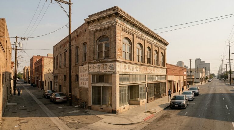 Peacock Building Fresno 2026 in historic Chinatown on F Street